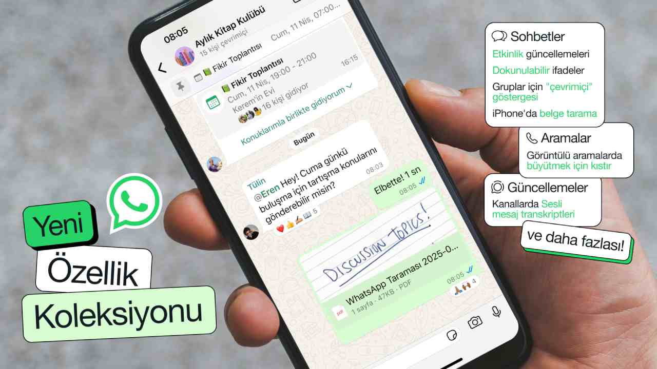 WhatsApp'tan Yenilikler