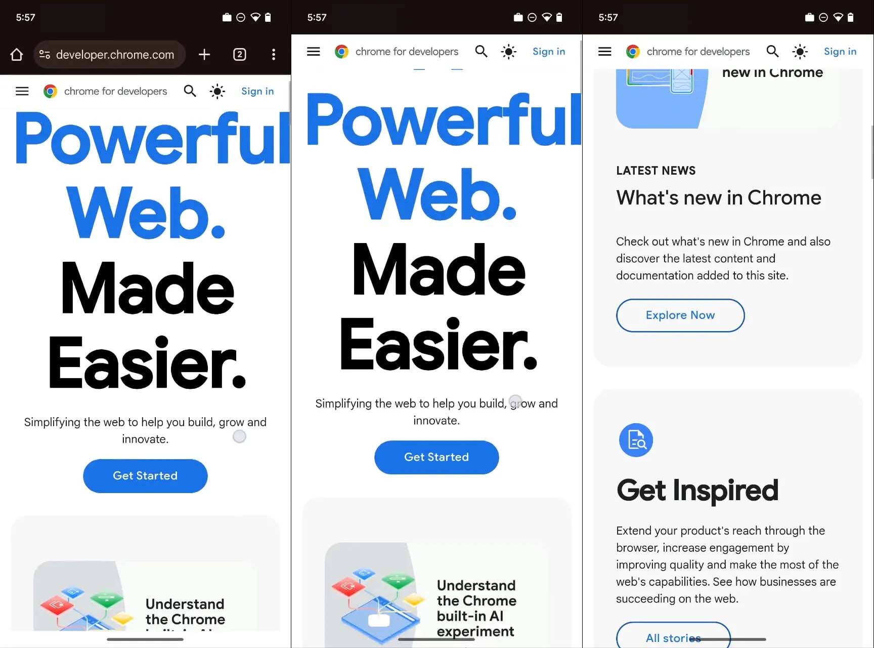 Google Chrome'un Android Sürümünde Önemli Tasarım Değişikliği