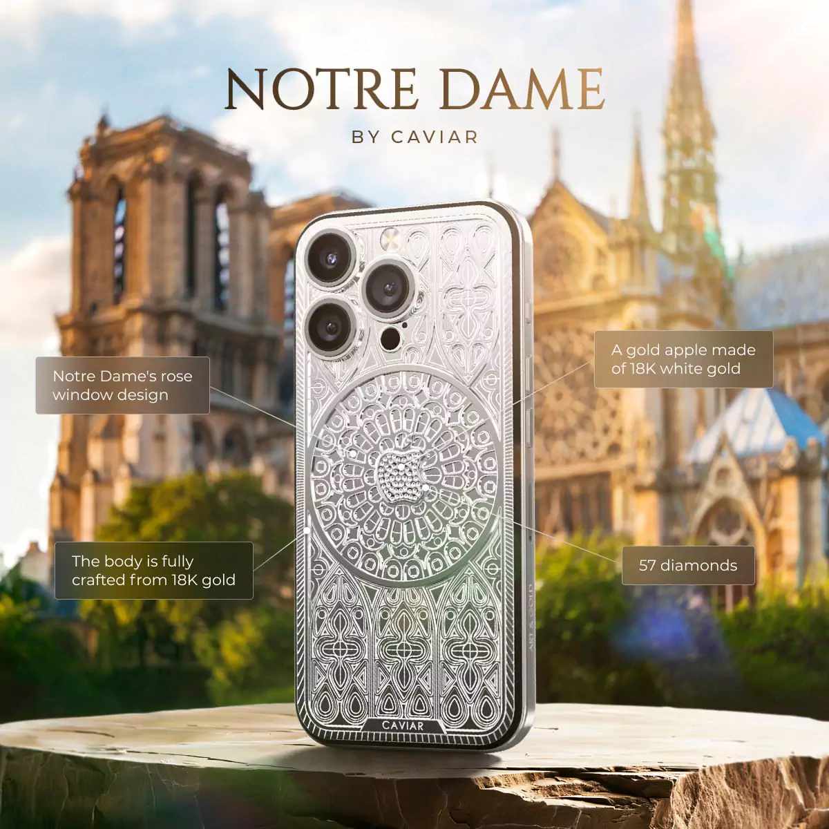 Caviar'dan Notre Dame İlhamıyla Tasarlanan Lüks iPhone 16 Pro Max