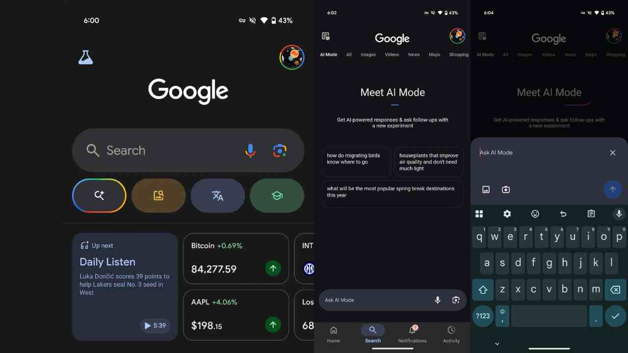 Google'dan Yeni Yapay Zekâ Modu Tasarımı