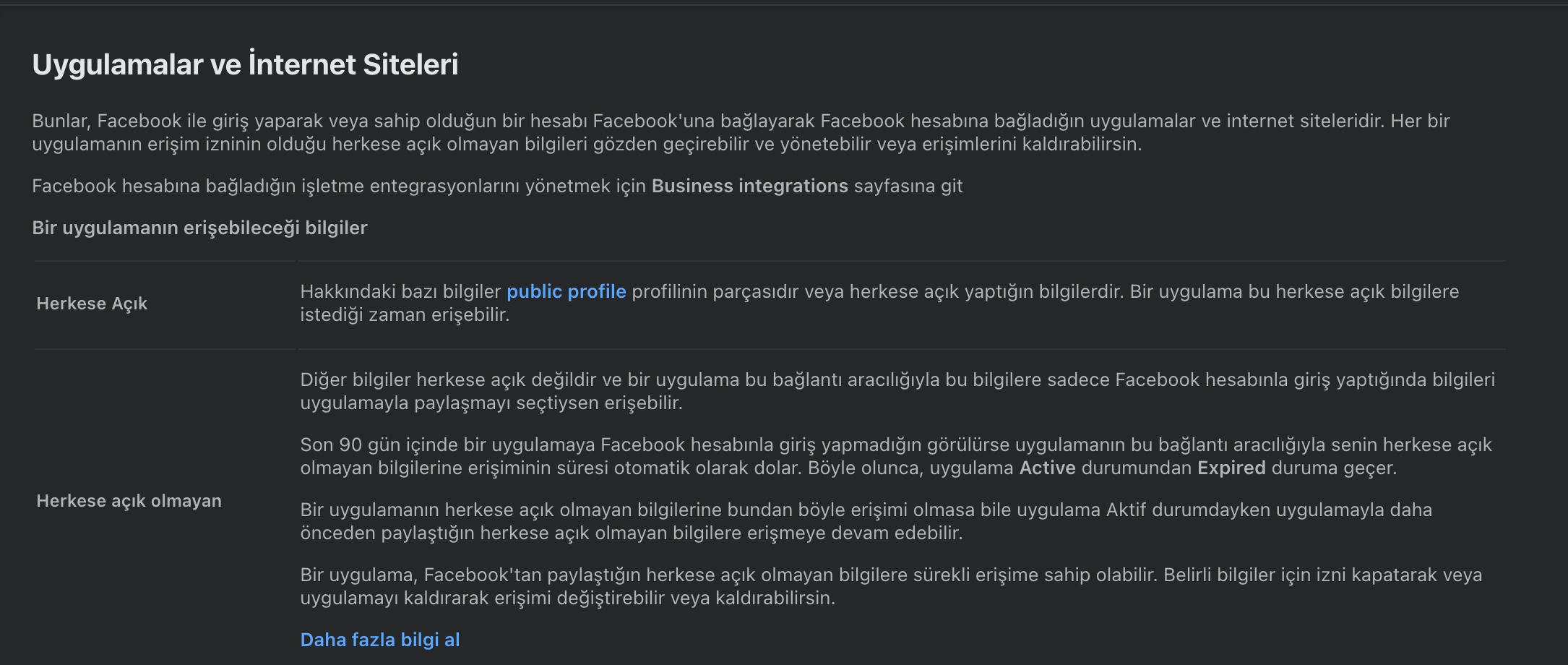 Facebook’a Bağlı Uygulama ve Web Sitelerine Verilen İzinleri Tarayıcıdan Nasıl Kontrol Edersiniz?
