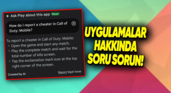 Google Play Store’da Yapay Zeka Destekli Uygulama Soru Sorma Özelliği Kullanıma Sunuldu