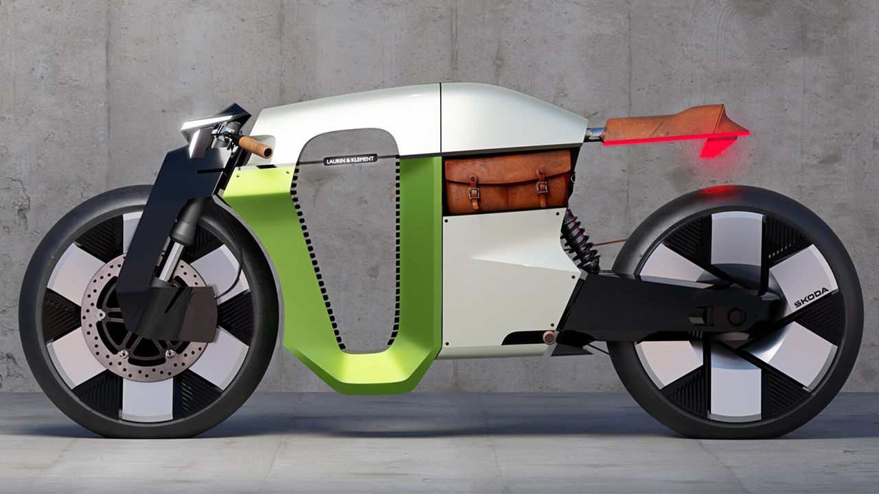 İnanç Can Çekmez: Skoda'nın Çılgın Elektrikli Motosiklet Tanıtımı: Slavia B Konsepti 1 Skoda’dan Fütüristik Elektrikli Motosiklet: Slavia B
