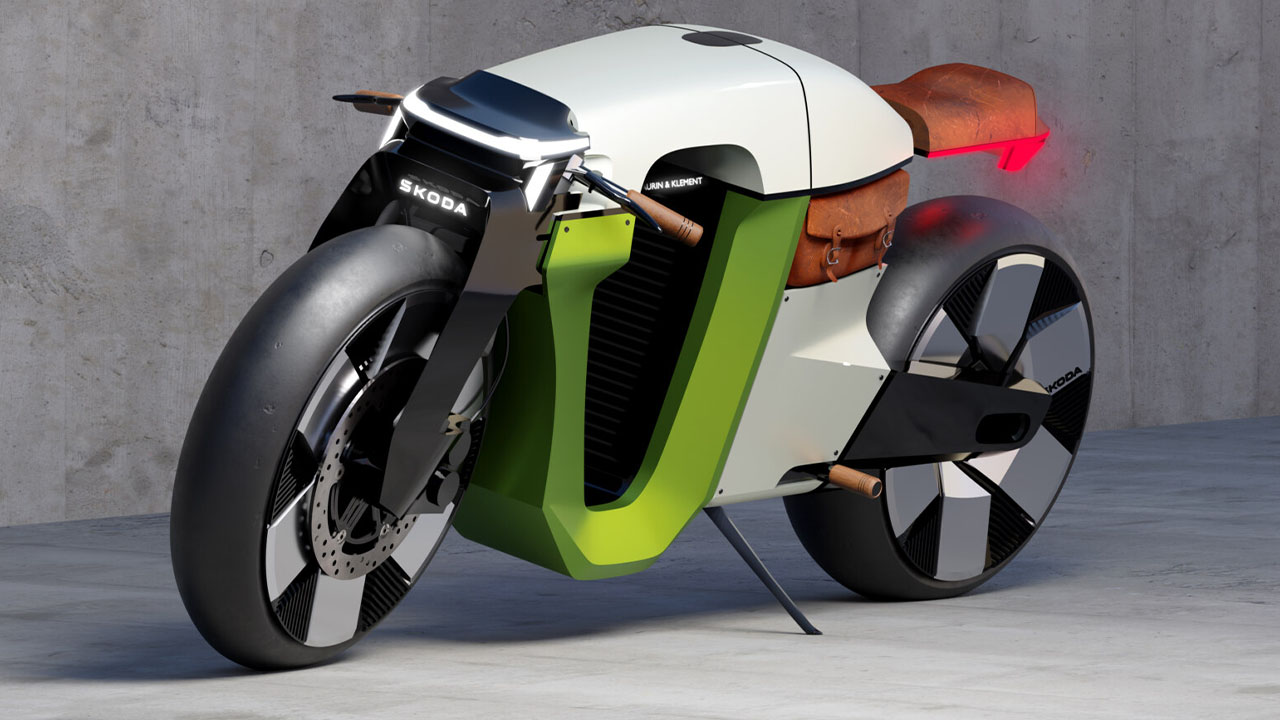 İnanç Can Çekmez: Skoda'nın Çılgın Elektrikli Motosiklet Tanıtımı: Slavia B Konsepti 3 Skoda’dan Fütüristik Elektrikli Motosiklet: Slavia B