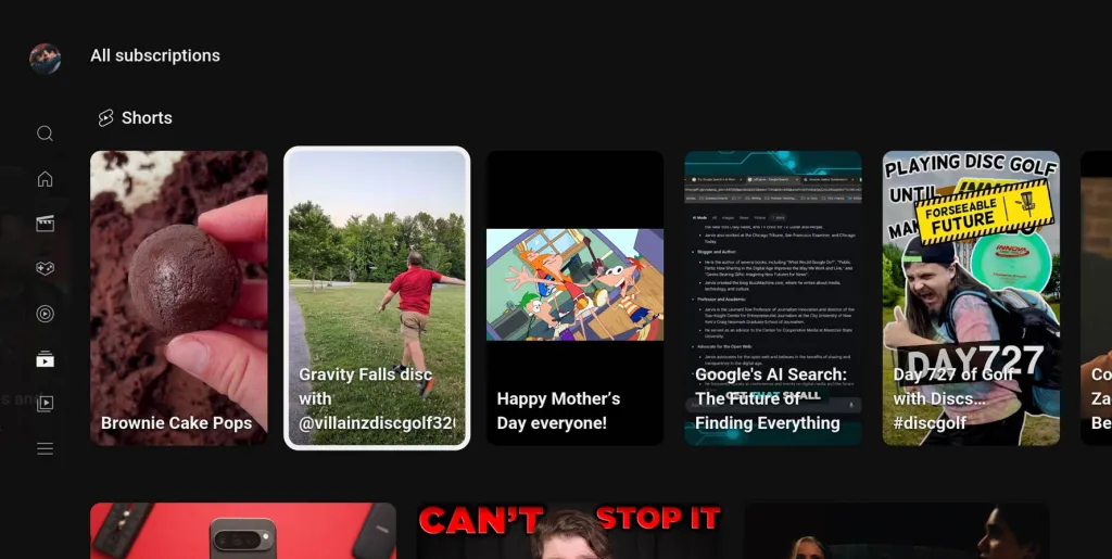 İnanç Can Çekmez: YouTube TV ve Konsol Sürümünde Shorts Güncellemesi Kullanıcıları Çileden Çıkardı 1 YouTube’un Televizyon ve Konsol Sürümünde Shorts Yeniliği Kullanıcılar Arasında Tartışma Yarattı