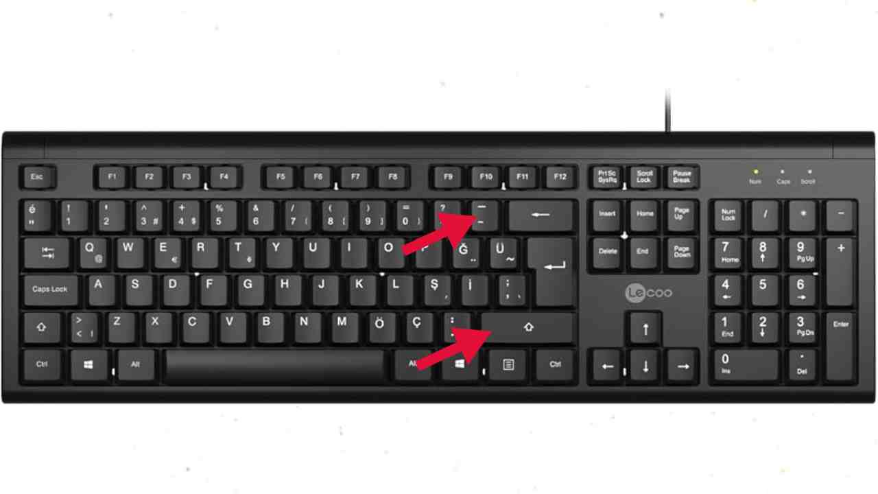 Windows İşletim Sisteminde Alt Tire Nasıl Yazılır?