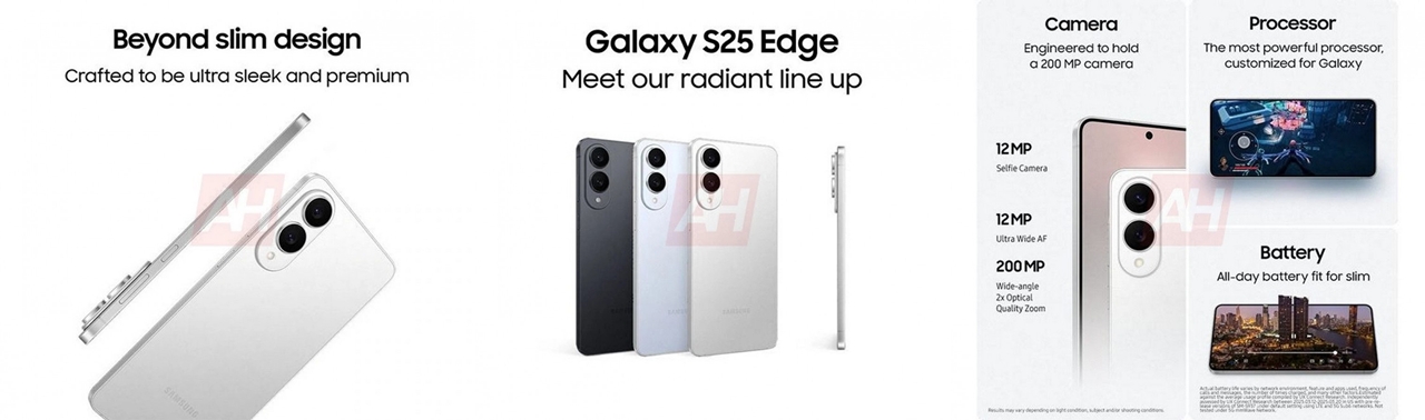 Samsung’un Yeni ve İnce Tasarımlı Galaxy S25 Edge Modeli Sızıntıları