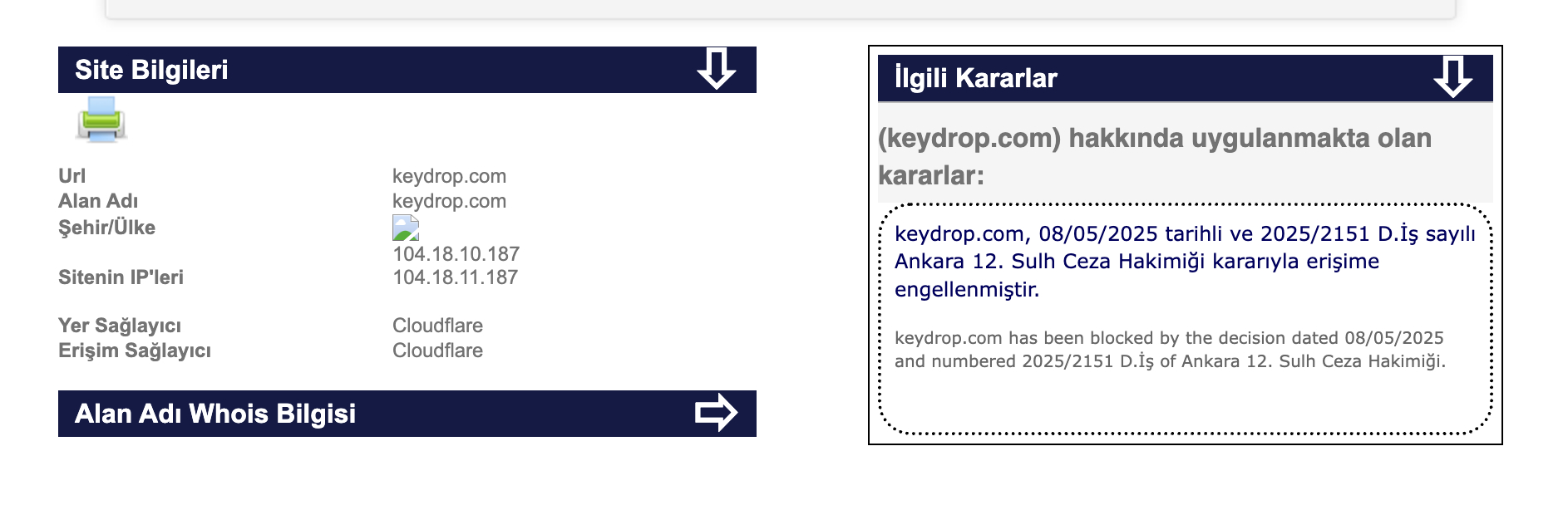 Türkiye'de Yeni Bir Erişim Engeli Daha