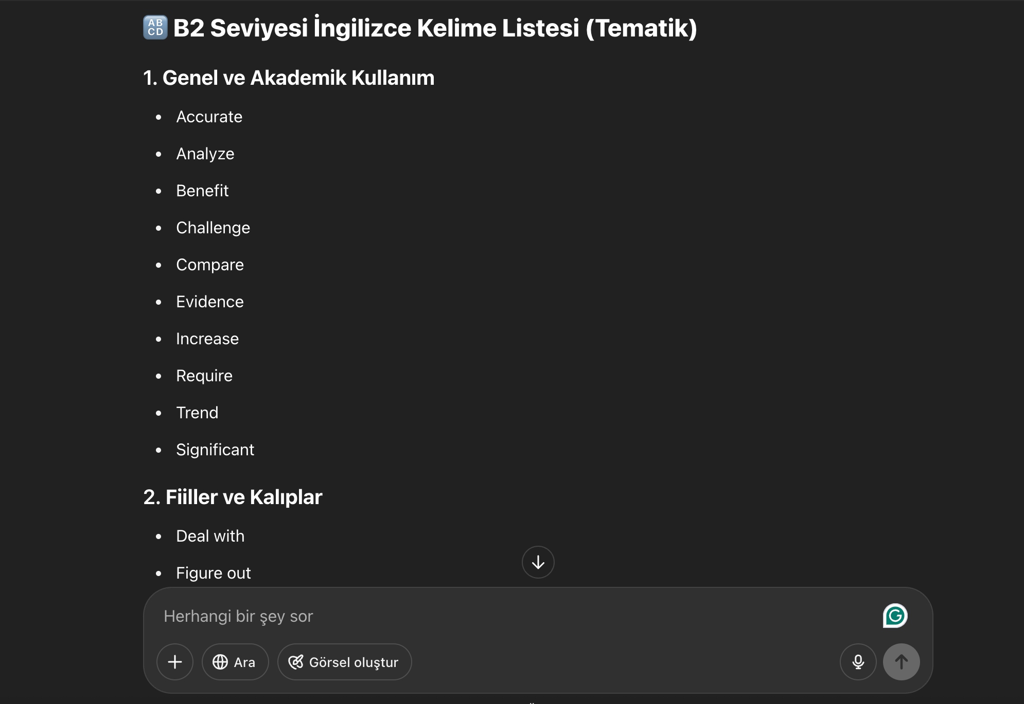 Sonuç ve Düşünceler