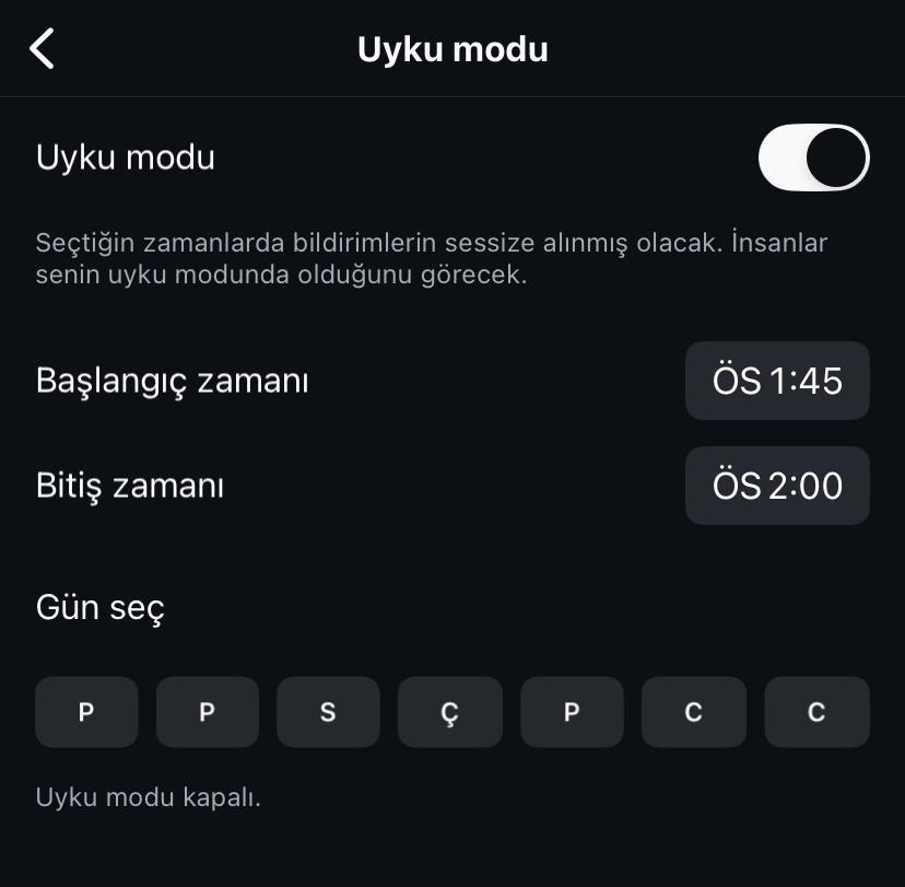 Instagram’de Sakin (Uyku) Modu Nedir ve Nasıl Kullanılır?