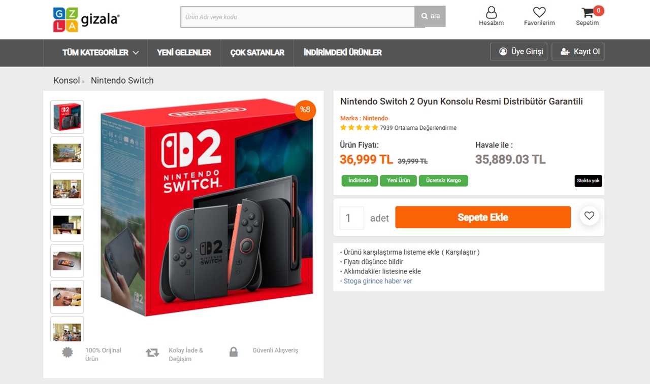 Nintendo Switch 2'nin Türkiye’ye Gelişi ve Fiyat Bilgileri