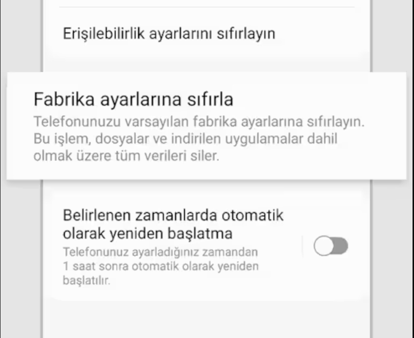 5. Yazılım güncellemesi yapın