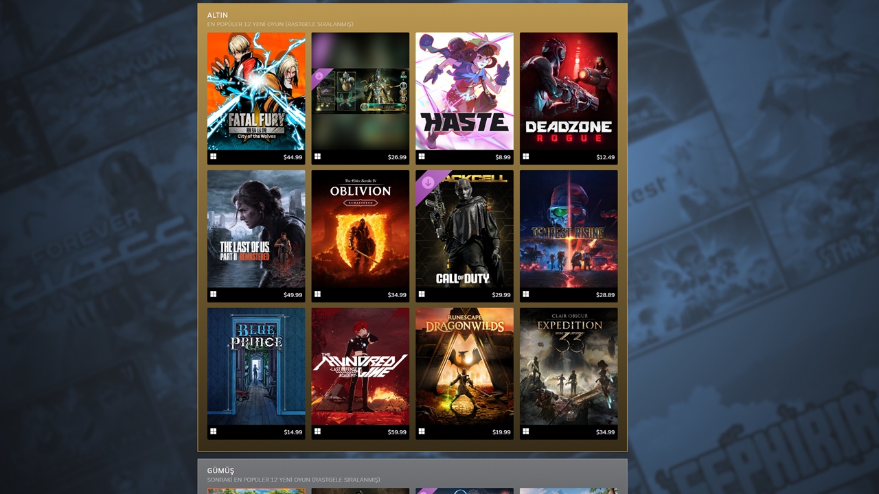 Steam, En Çok Satanlar Listesini Otomasyona Geçiriyor