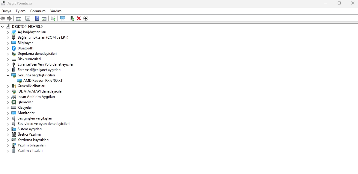 Aygıt Yöneticisi ile Ekran Kartı Nasıl Öğrenilir?