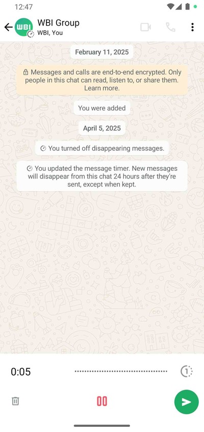 WhatsApp'ta Yeni Sesli Mesaj Özelliği