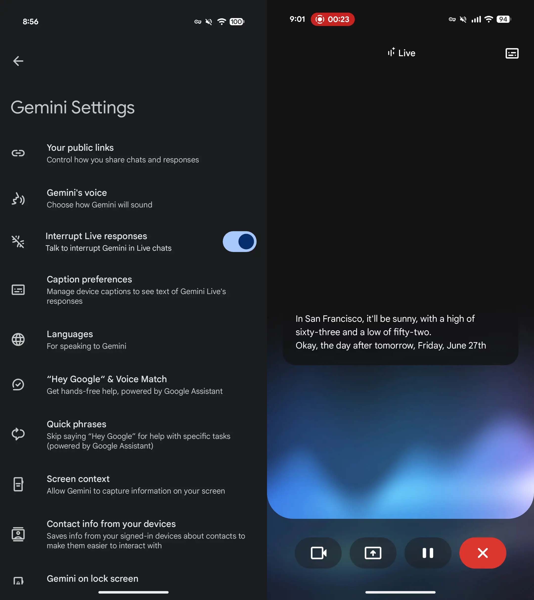 Google, Üretken Yapay Zekâsı Gemini'nın Mobil Sürümünü Güncelledi