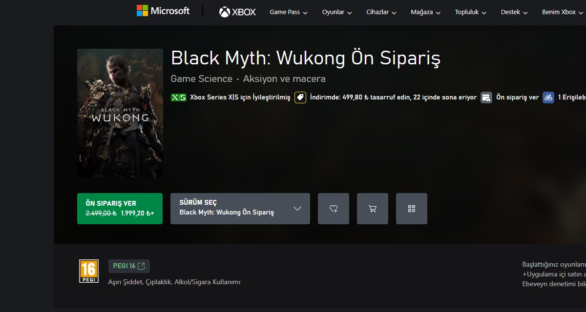 Black Myth: Wukong, Xbox’a Geliyor!
