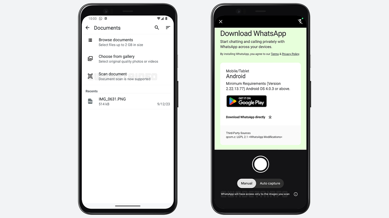 WhatsApp'ın Android İçin Geliştirdiği Belge Tarama Özelliği Yakında Kullanıma Sunulabilir