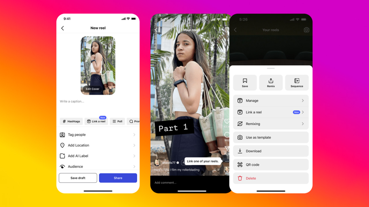 Instagram Reels Bağlama Özelliğiyle İçerik Hikâyelerini Zincirleme Gösterim Haline Getiriyor