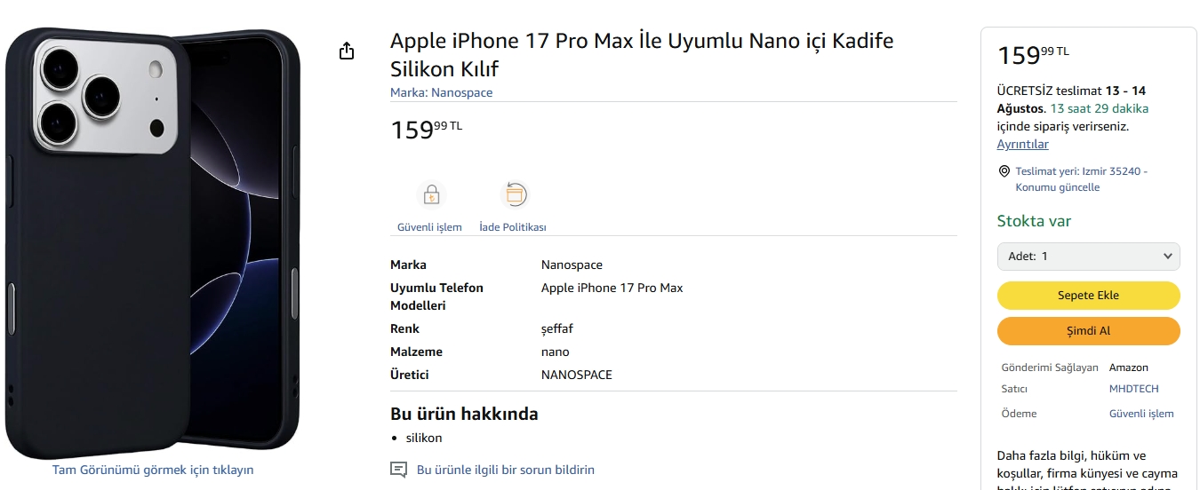 iPhone 17 Daha Tanıtılmadan Kılıfları Türkiye’de Satışa Çıktı