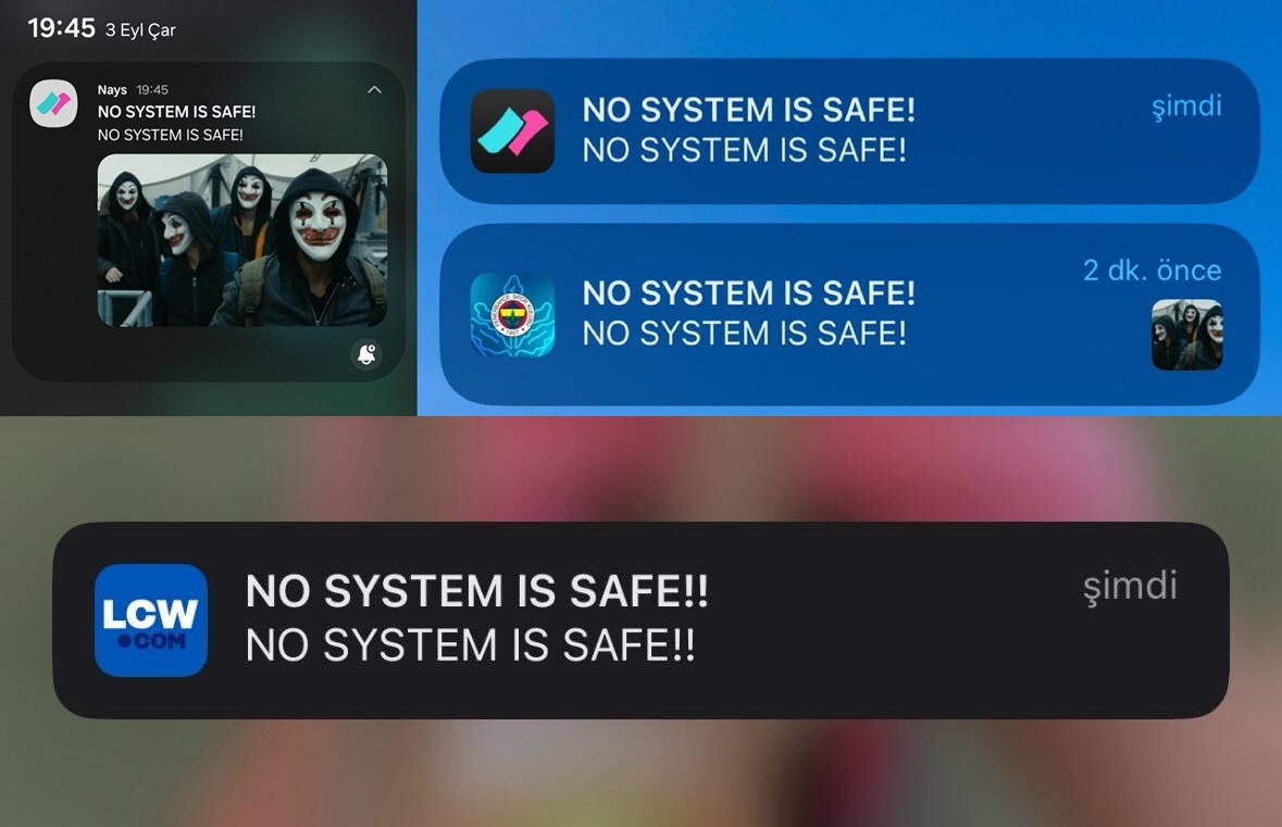 Nays, Dominos, LCW ve Fenerbahçe Uygulamaları Hacklenen Bilgi Akışı: Bildirimler Aynı Anda Geliyor