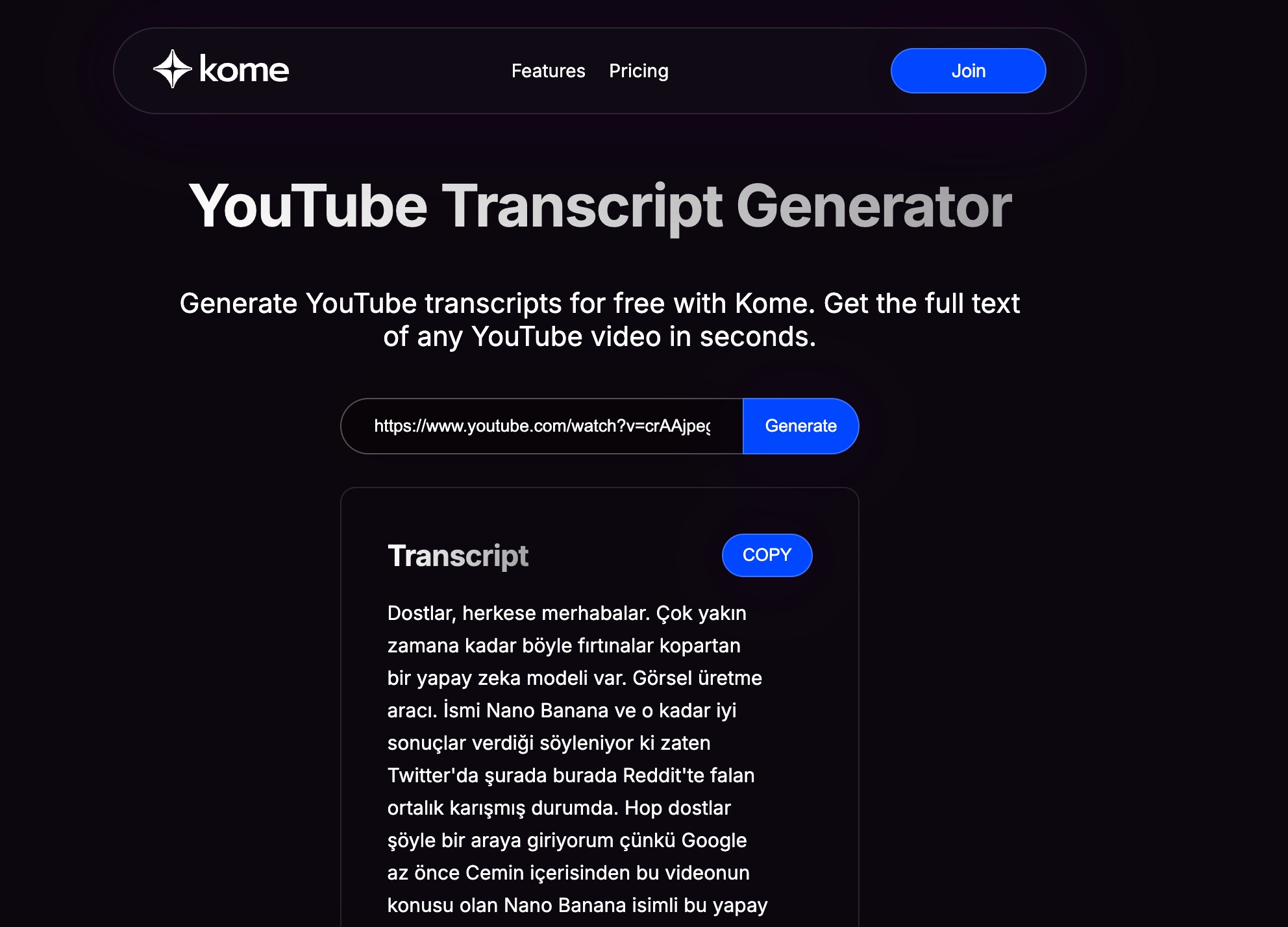 Meral Erden: YouTube Videolarını Metne Dönüştüren Ücretsiz Yapay Zeka Araçları: Hızlı ve Kolay Çözümler 2 YouTube Videolarını Metne Dönüştüren Ücretsiz Yapay Zeka Araçları: Hızlı ve Kolay Çözümler
