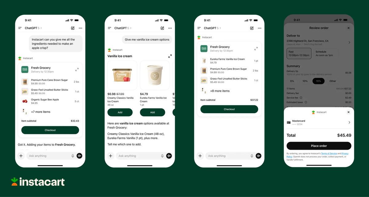 ChatGPT ve Instacart Entegrasyonu: Market Alışverişi Artık ChatGPT Üzerinden