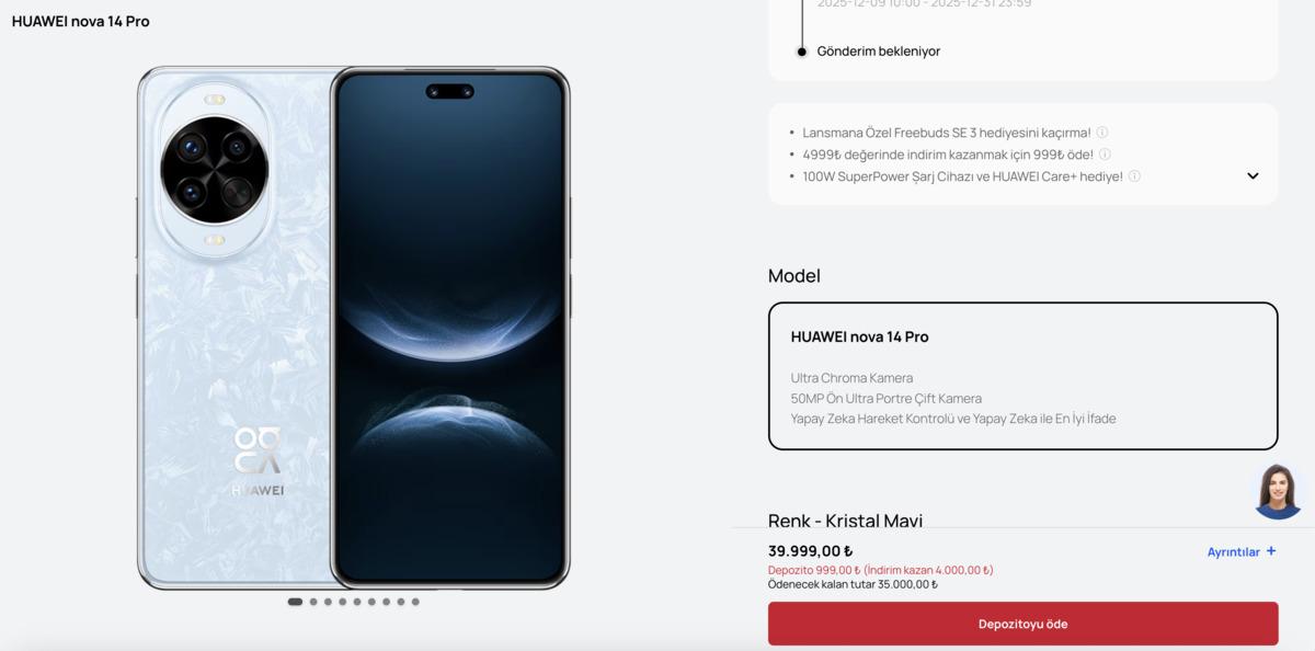 Huawei Nova 14 Pro Türkiye Ön Sipariş: Fiyatlar ve Kampanyalar