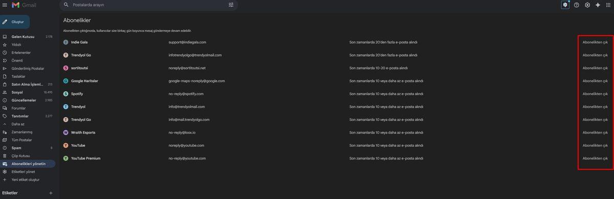 Abonelikleri Yönetmek: Gmail ile Tek Tıklamada Abonelikten Çıkma Rehberi